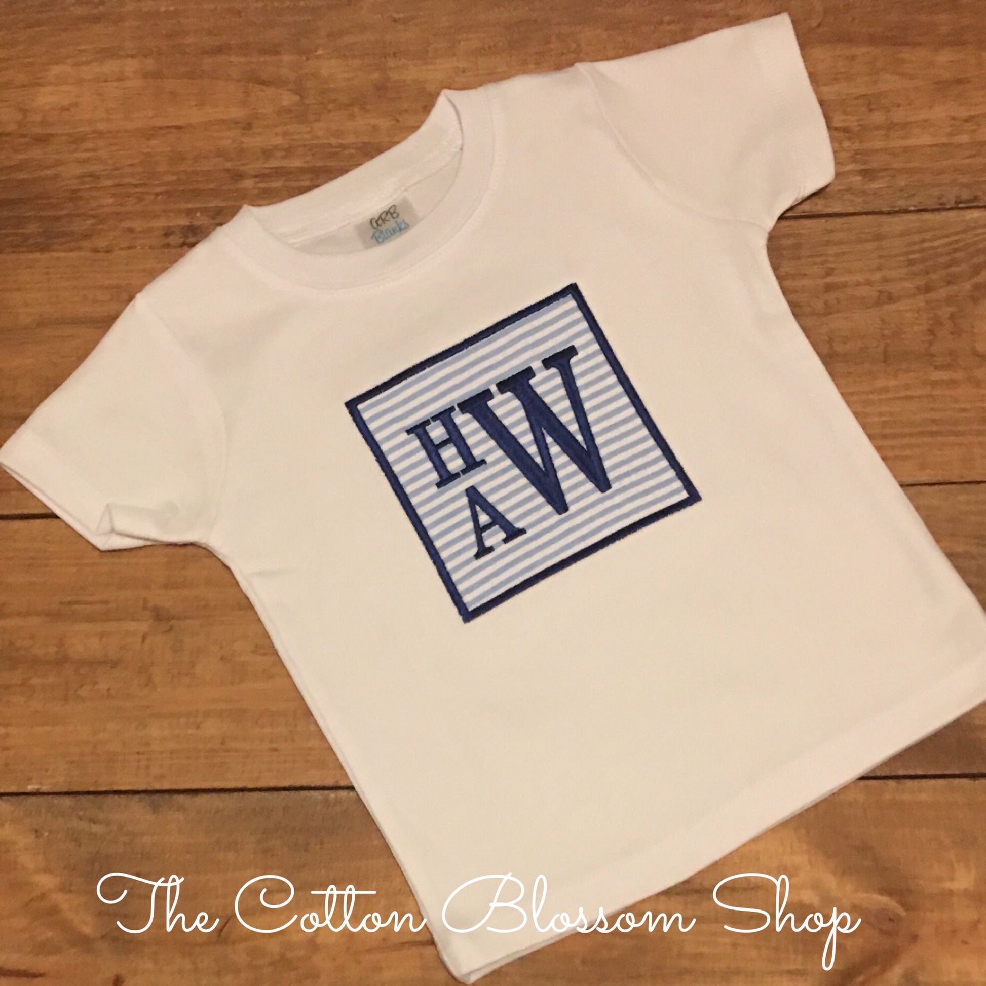 Boys monogrammed seersucker shirt, boys monogrammed shirt, boys seersucker shirt, boys summer shirt, boys beach shirt, boys vacation shirt