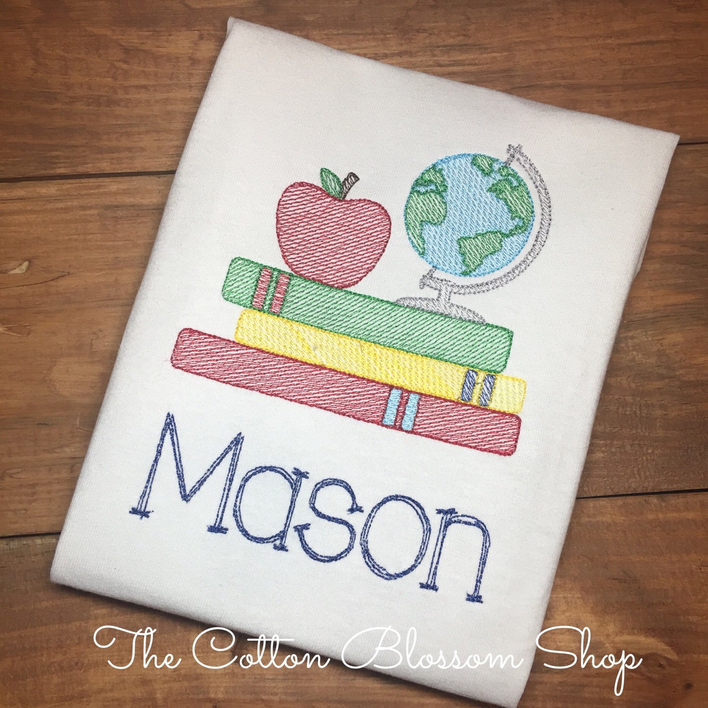 Boys back to school sketch design shirt, first day of school shirt, boys back to school shirt, boys school supplies sketch embroidered