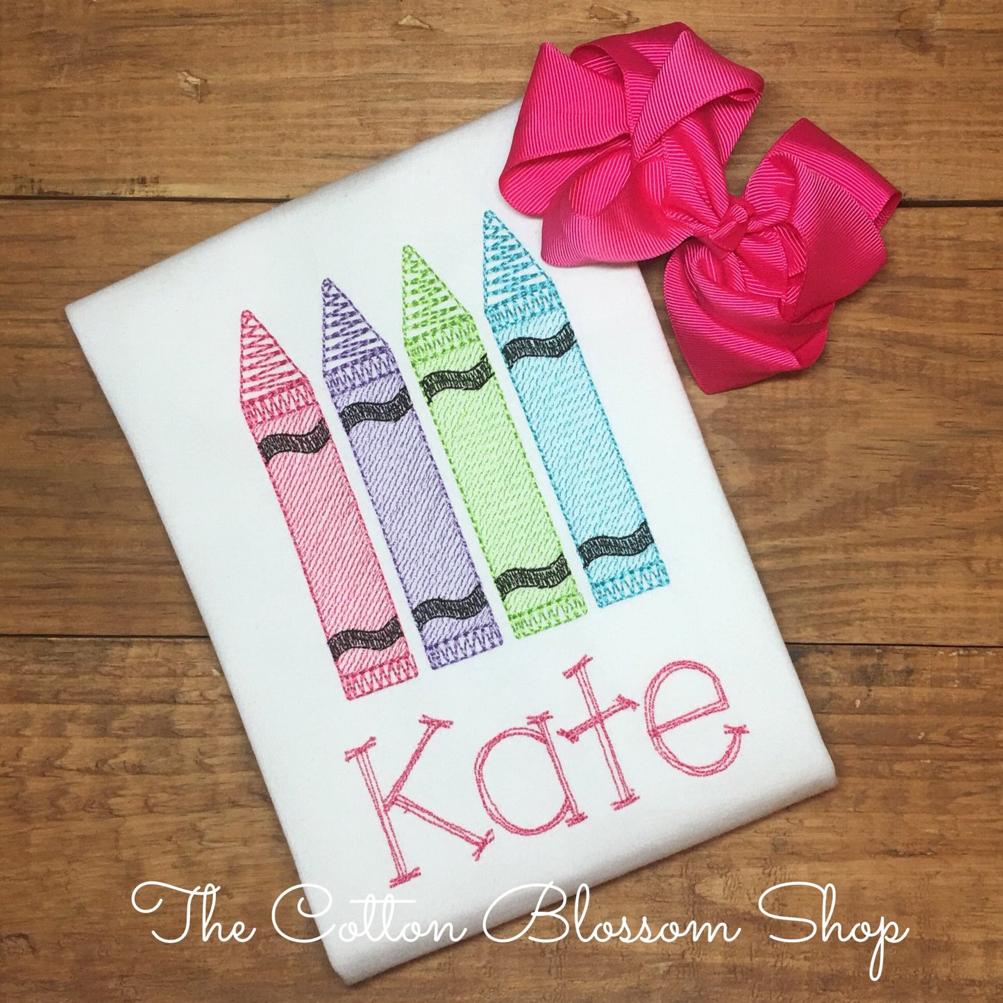 Girls Back to school shirt, Fast Shipping, personalized school crayon sketch design shirt, back to School outfit, monogrammed crayon shirt