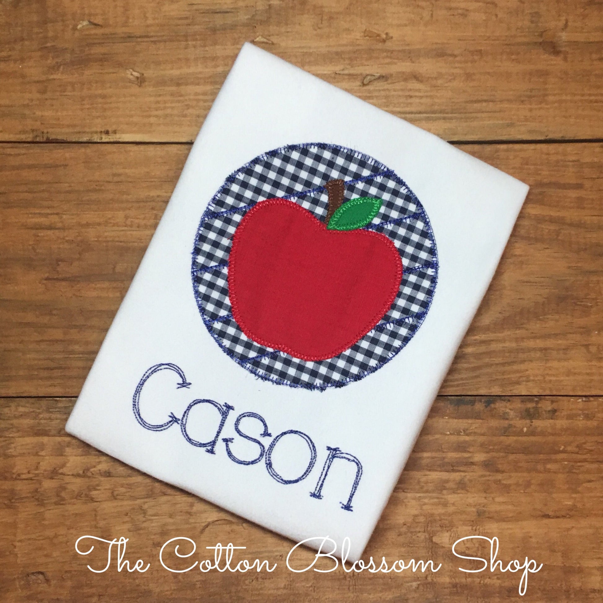 Boys back to school apple shirt, first day of school shirt, boys back to school shirt, boys gingham apple shirt