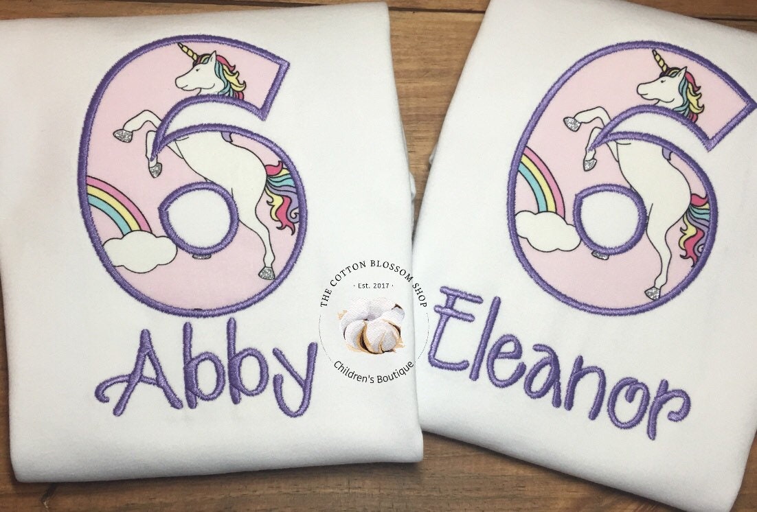 Unicorn birthday shirt, unicorn shirt, unicorn 6th birthday shirt, unicorn 5th birthday shirt, unicorn party birthday shirt