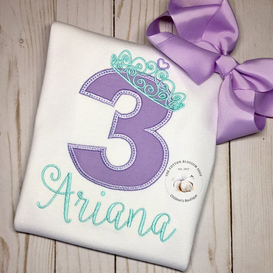 3rd birthday princess shirt, princess shirt, princess birthday outfit, princess party shirt, third birthday princess shirt