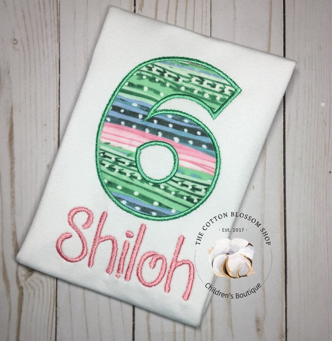 Girls cactus desert birthday shirt, 6th birthday cactus birthday outfit, girls birthday shirt, cactus desert birthday shirt, applique shirt