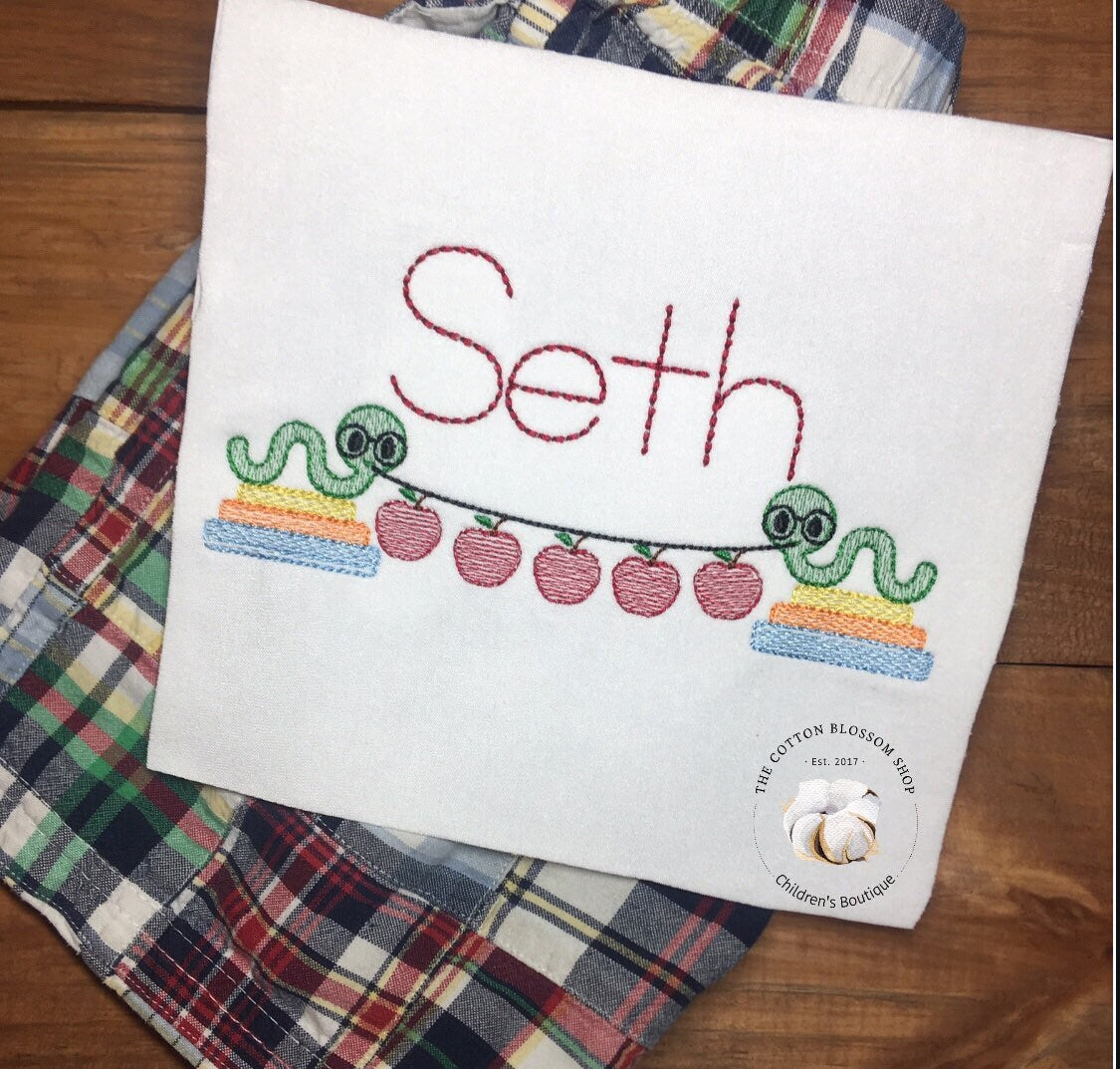 Boys back to school shirt, first day of school shirt, boys back to school shirt, boys gingham apple shirt, first day of kindergarten shirt
