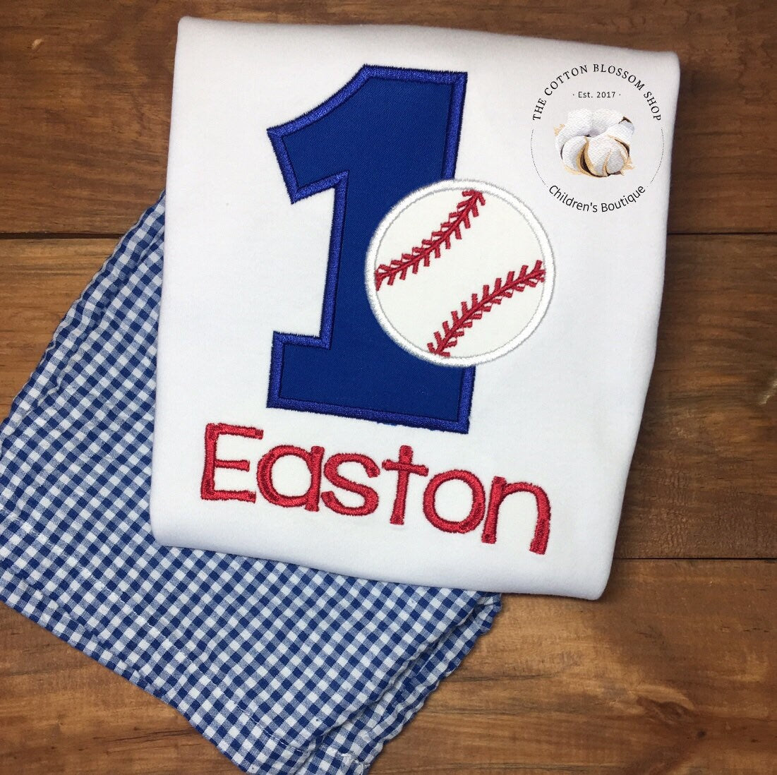 Boys First Birthday Shirt, Boys Baseball birthday shirt, 1st birthday baseball shirt