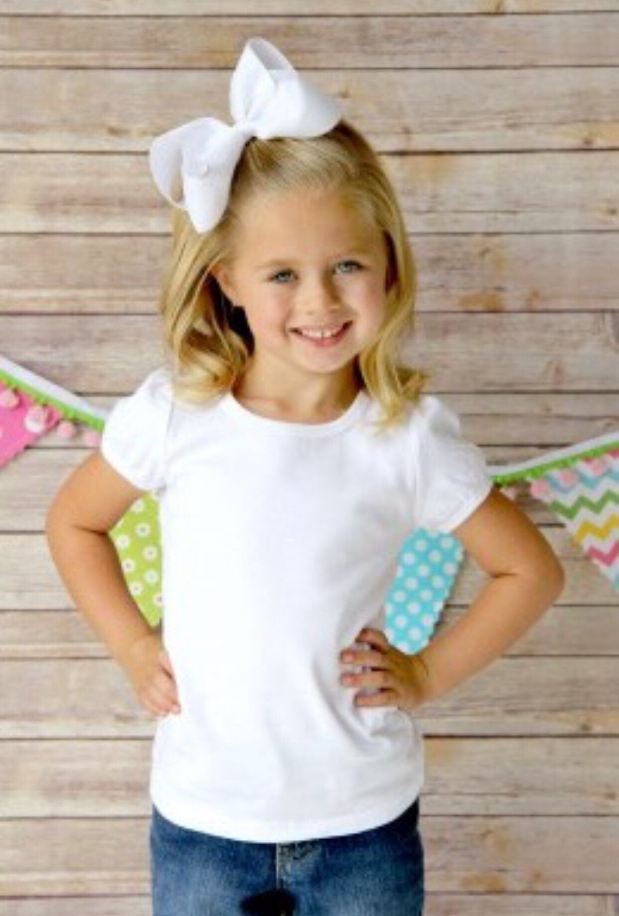 4th of July Monogrammed Girl's Shirt - Stars banner shirt