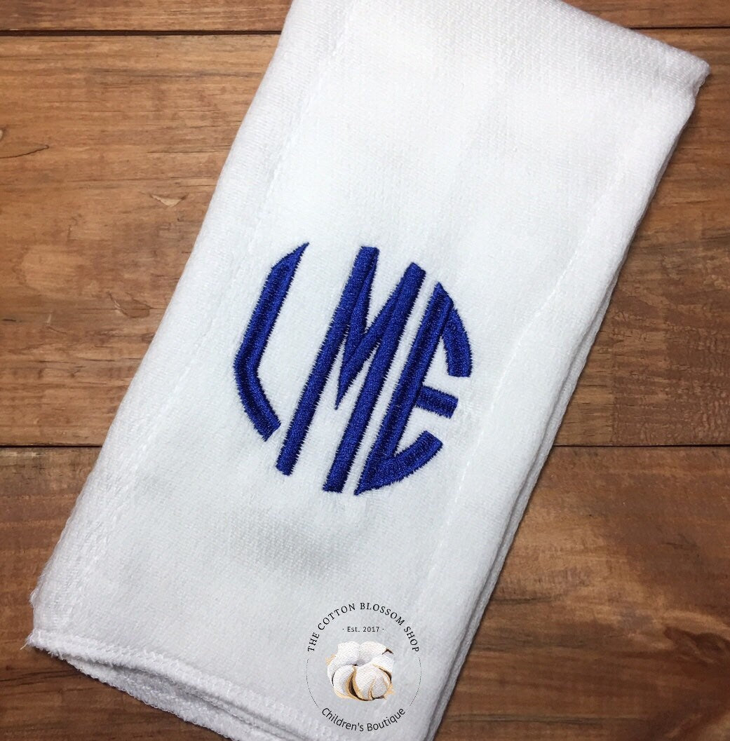 Burp cloth set, Set of 3 Burp Cloths, Monogrammed baby boys burp cloth set, baby shower gift, monogrammed baby shower gift set