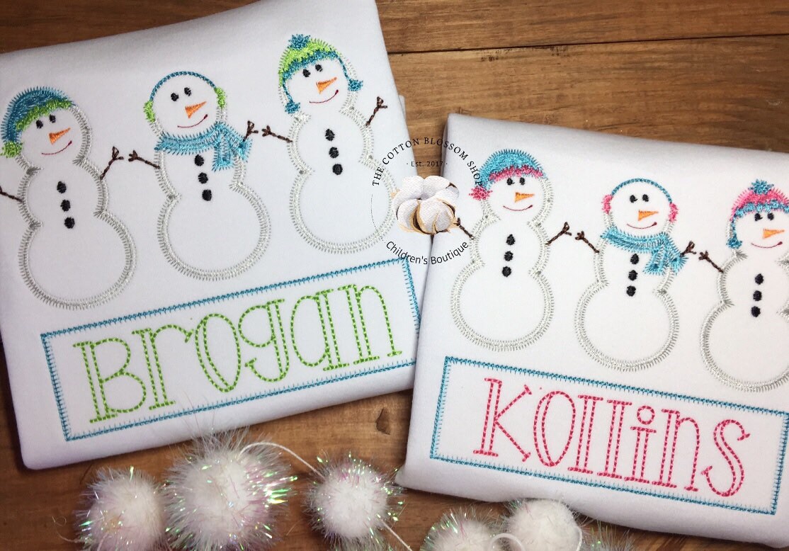 Brother and sister matching snowman shirts, sibling christmas shirts, matching family christmas shirts, personalized christmas snowman shirt