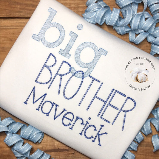 Big Brother shirt, big brother personalized shirt