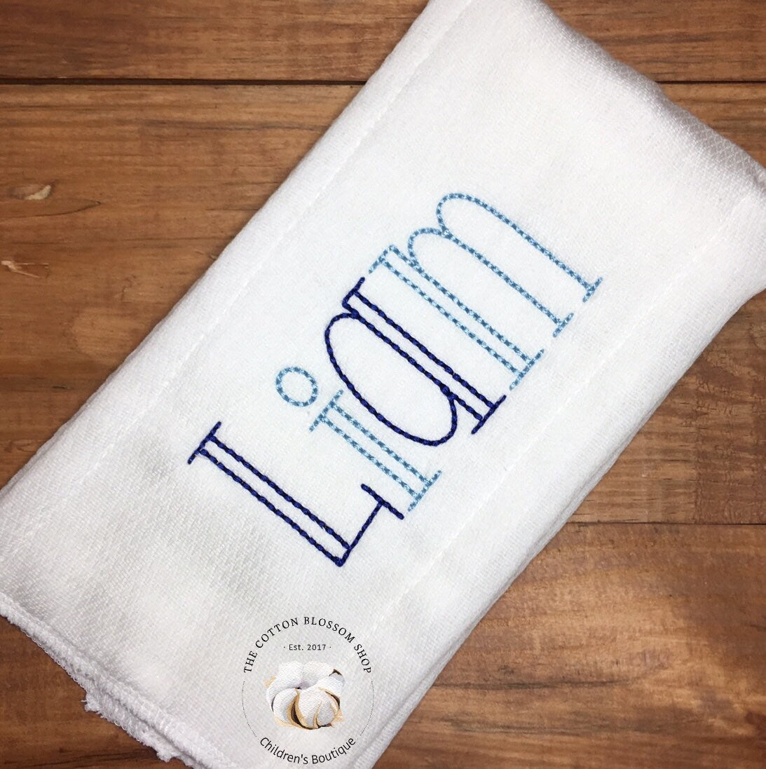 Burp cloth set, Set of 3 Burp Cloths, Monogrammed baby boys burp cloth set, baby shower gift, monogrammed baby shower gift set