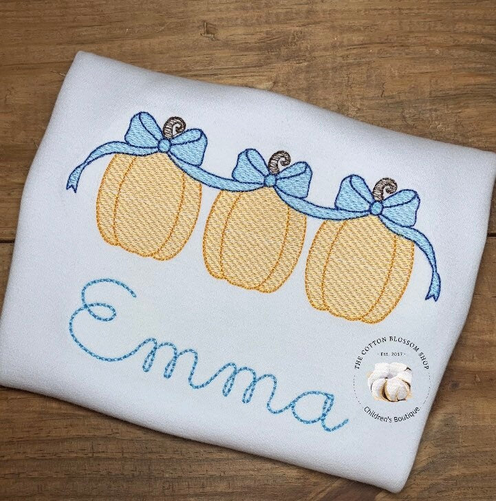 Girls Sketch Pumpkin Shirt, girls monogrammed pumpkin shirt