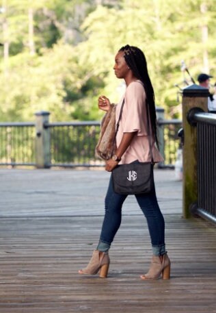Monogrammed Cross body Purse, Monogrammed Handbag, Monogrammed purse, monogrammed black handbag, black, embroidered purse, cross body