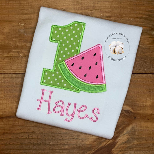 First birthday Watermelon birthday shirt, watermelon birthday party shirt, watermelon birthday party, watermelon 1st birthday shirt