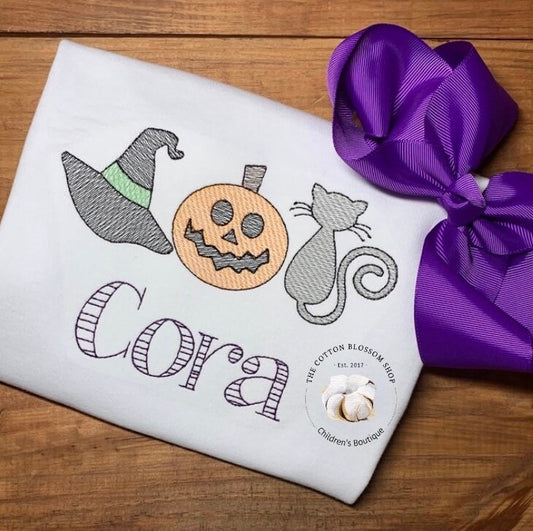 Girls Personalized Halloween Shirt, girls halloween shirt, girls which shirt