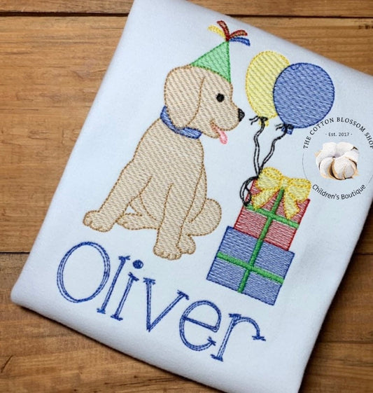 Boys puppy dog birthday shirt, Dog birthday shirt, boys birthday shirt