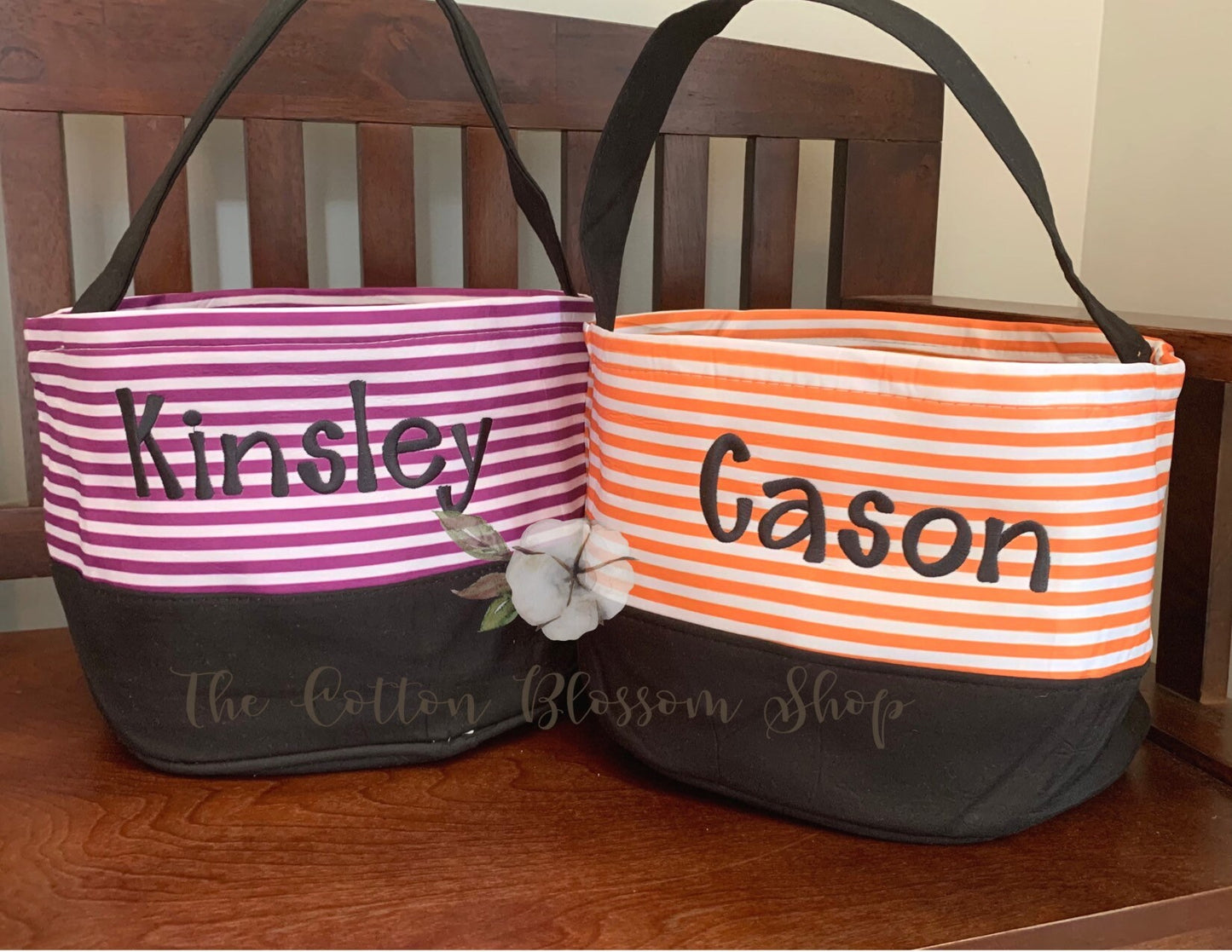 Trick or treat bag, monogrammed Halloween Bucket, Halloween Candy tote bag, Halloween bag, monogrammed halloween bag, personalized
