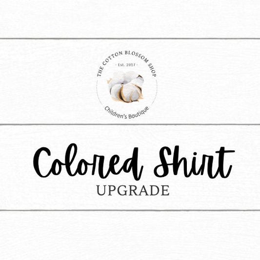 Upgrade to Colored Shirt - add on listing