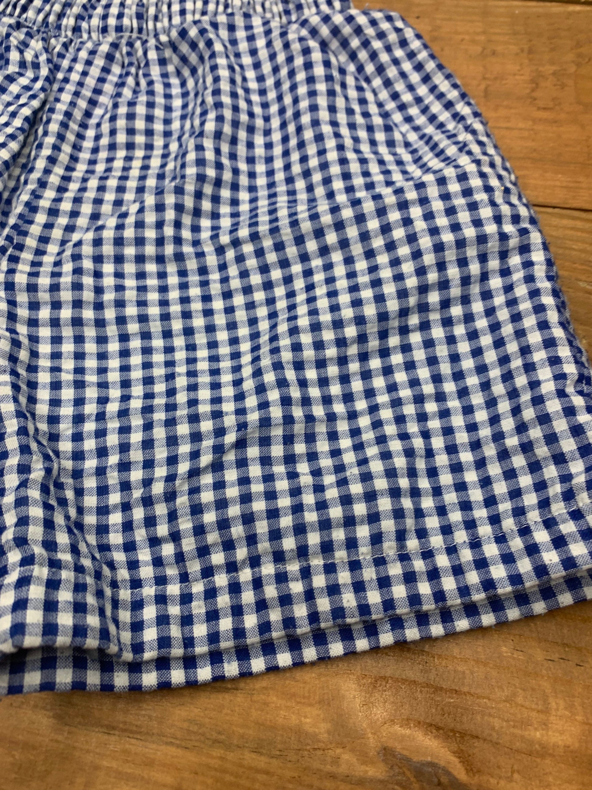 Boys swordfish shirt, gingham shorts outfit, boys summer outfit, applique shirt, monogrammed shirt