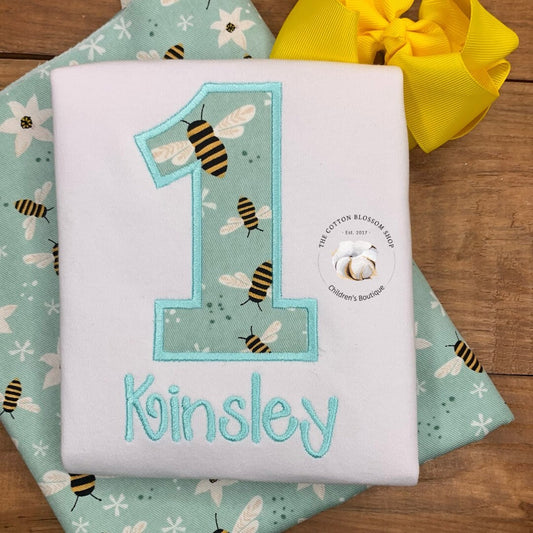 Girls 1st birthday bee birthday shirt, first birthday shirt, bee birthday shirt, bees birthday, bee birthday