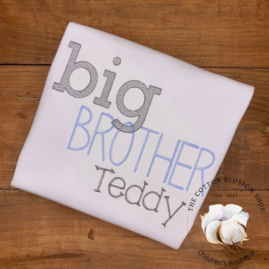 Big Brother shirt, big brother personalized shirt