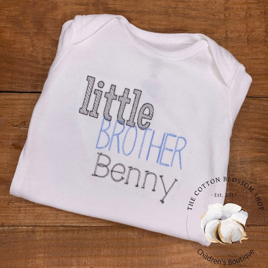 Little Brother shirt, little brother personalized shirt