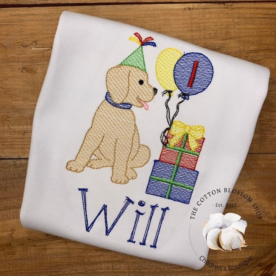Boys puppy dog birthday shirt, Dog birthday shirt, boys birthday shirt, 1st birthday, first birthday