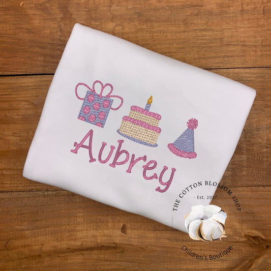 Girls 1st birthday pink birthday shirt, first birthday shirt