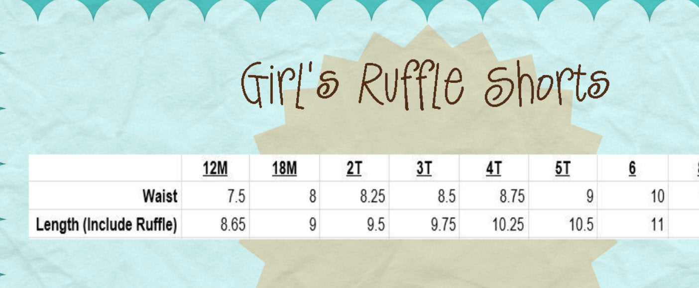 Girls Purple Gingham Ruffle Shorts - Add on to Shirts for Outfits