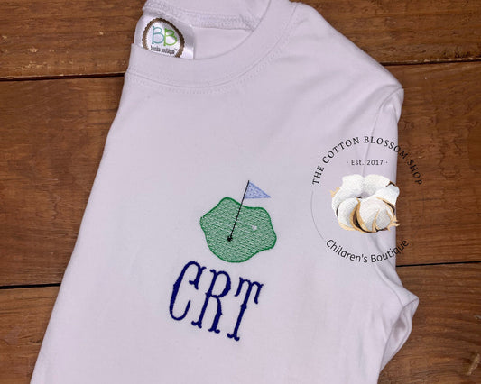 boys golf personalized shirt, monogrammed boys golf shirt, embroidered golf shirt, golf monogrammed pocket shirt