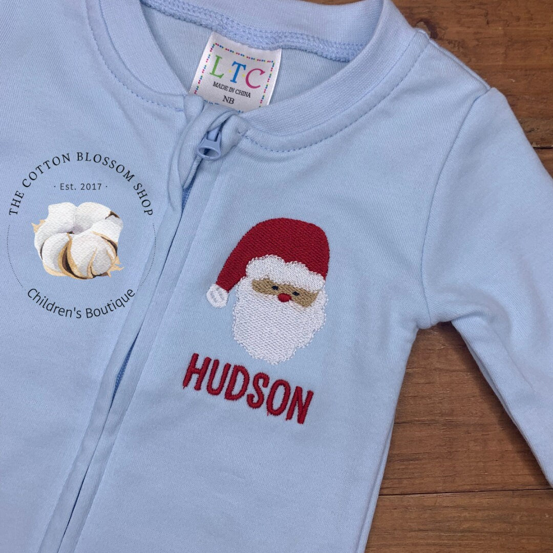 Baby boys Christmas outfit, newborn Christmas outfit, monogrammed, embroidered, girls