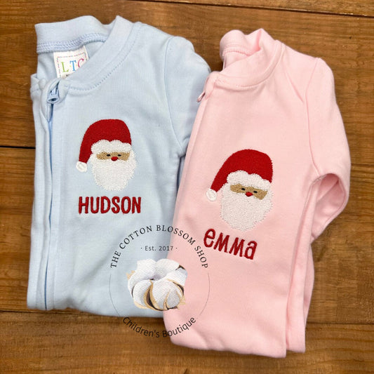 Baby boys Christmas outfit, newborn Christmas outfit, monogrammed, embroidered, girls