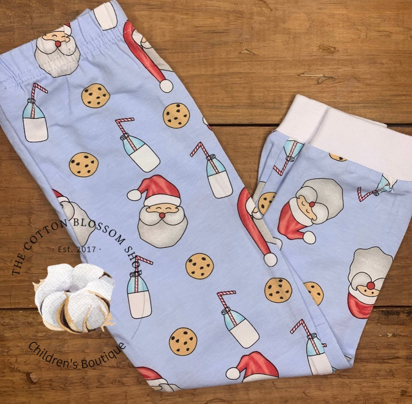 Santa, Milk and Cookies - Christmas Pajamas